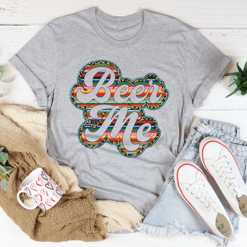 Beer Me Tee Athletic Heather S