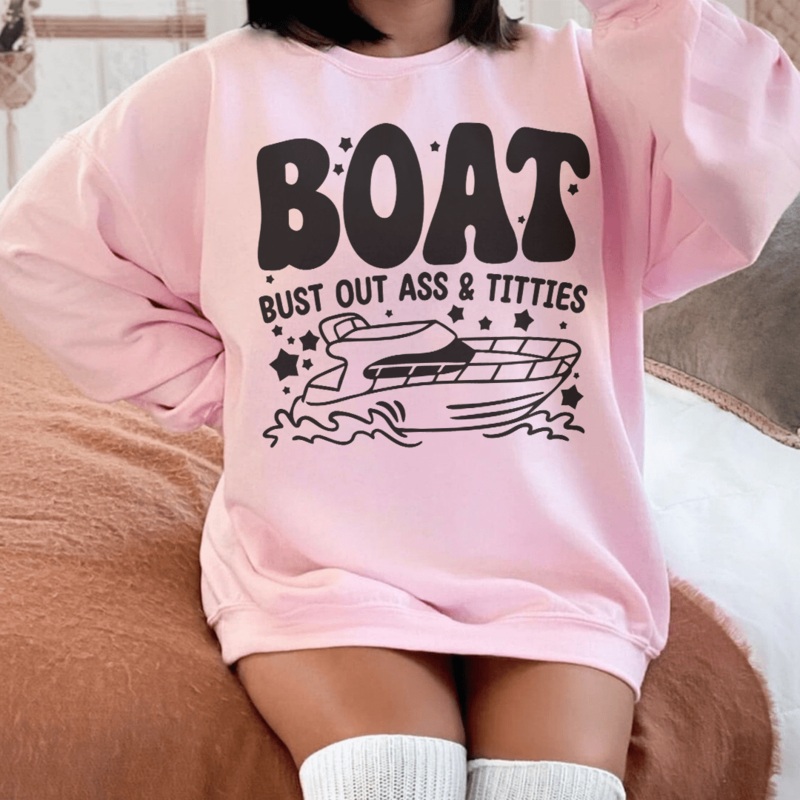 Boat Bust Out Ass Tee Black S