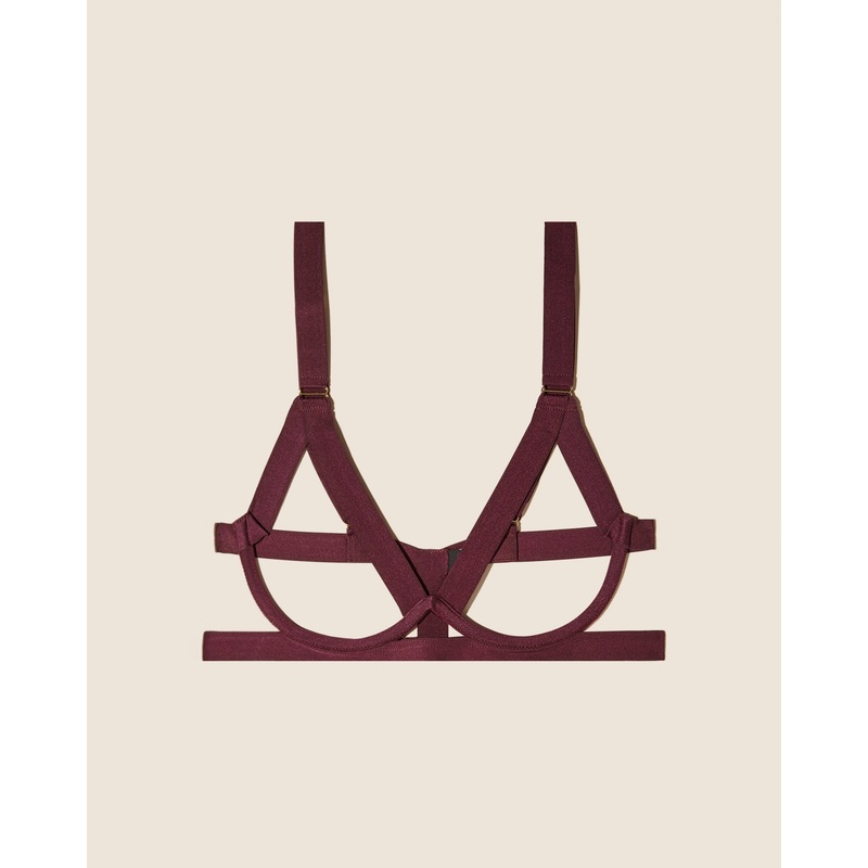 Bondage Underwire Bra Vino 1