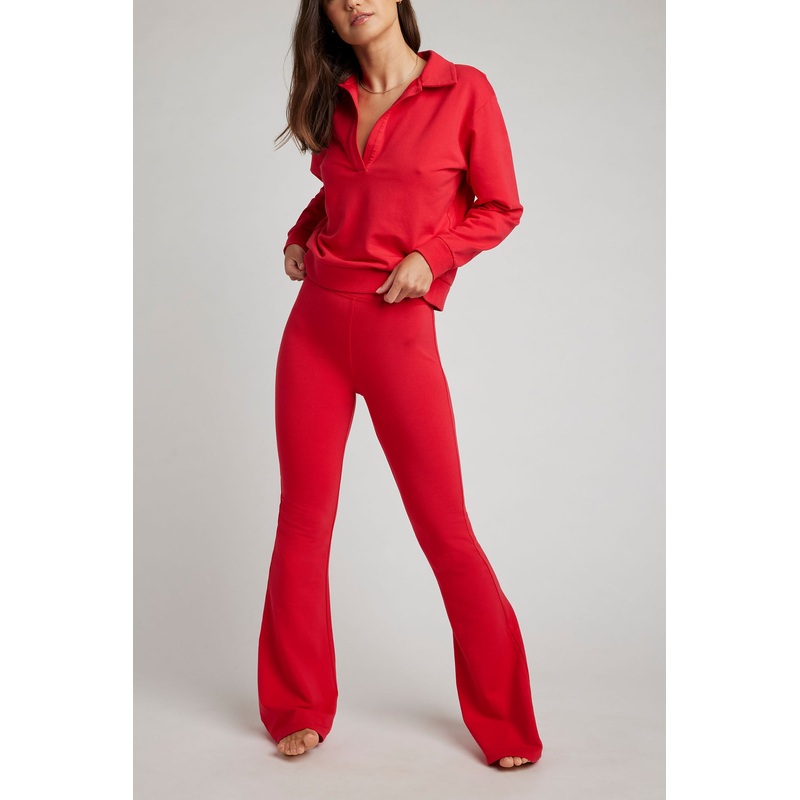 Club Flare Pant in Cherry XS Cherry