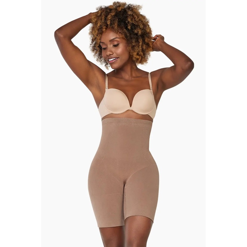 CURVEEZ High Waist Thigh Slimmer Comfort Evolution Mocha S