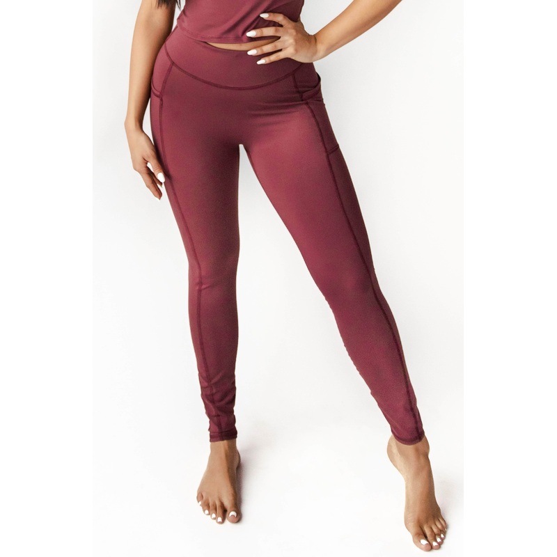 Nonstop Legging – Maroon 2XS