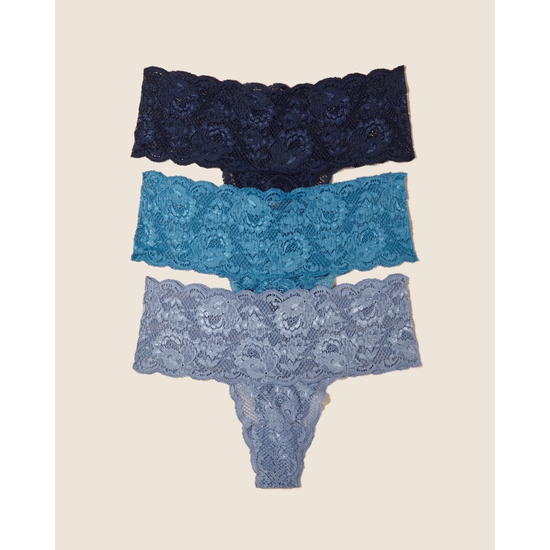Pack De 3 Tangas Comfie Blue Diamond Malawi Navy S/M