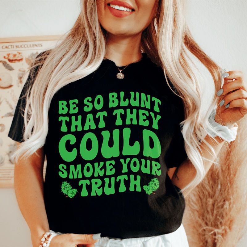 Be Blunt Tee Black Heather S