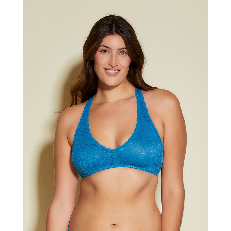 Beauty Racie Racerback Bralette Udaipur Blue S