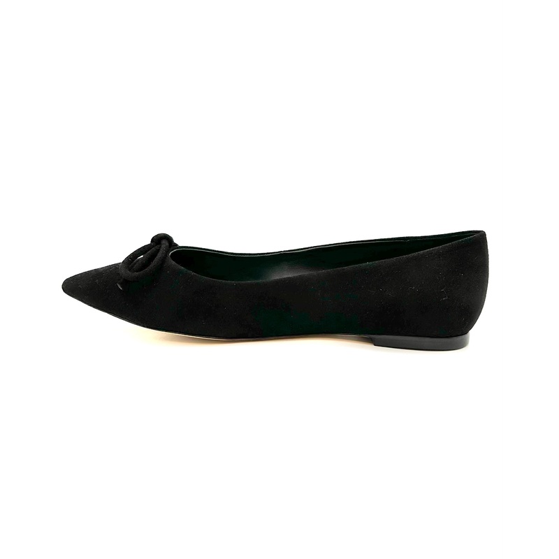 Black Suede Bow Ballet Flat – Size 8 Size 8.5