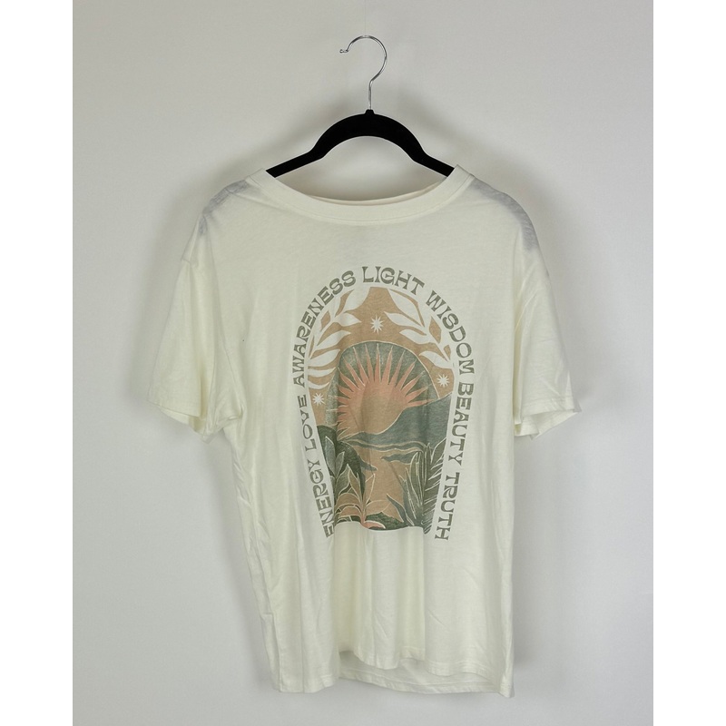 Cream Desert Printed T-Shirt – Size 4/6