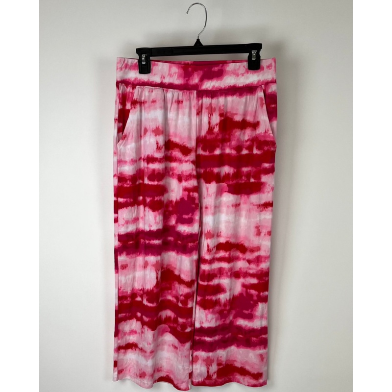 Pink Tie-Dye Flowy Pants – Size 8/10