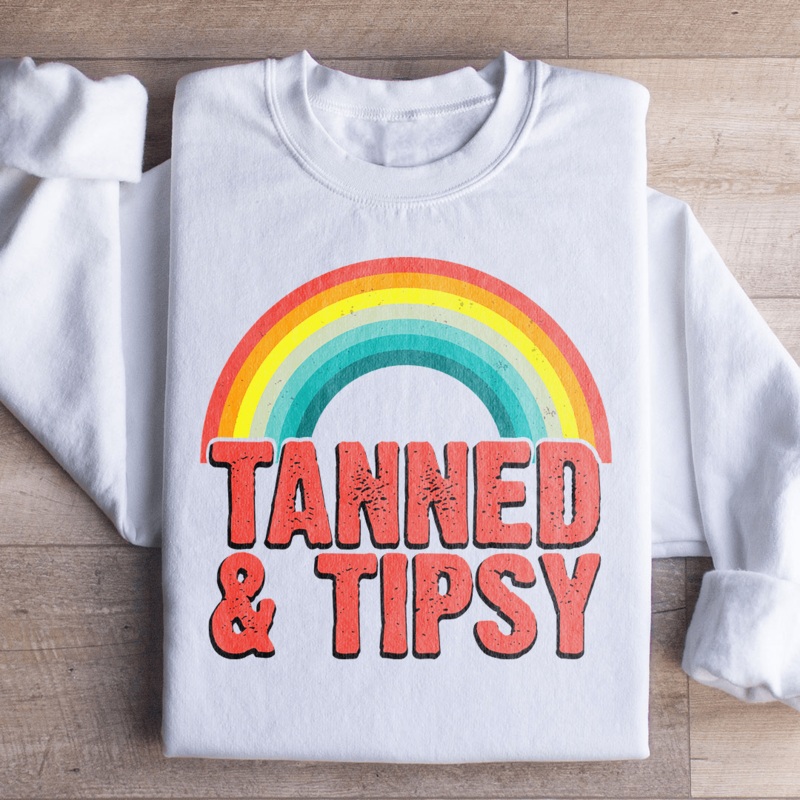 Tanned & Tipsy Sweatshirt Black S