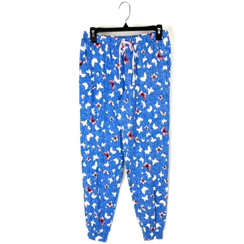 Blue Butterfly Pajama Pants – Small