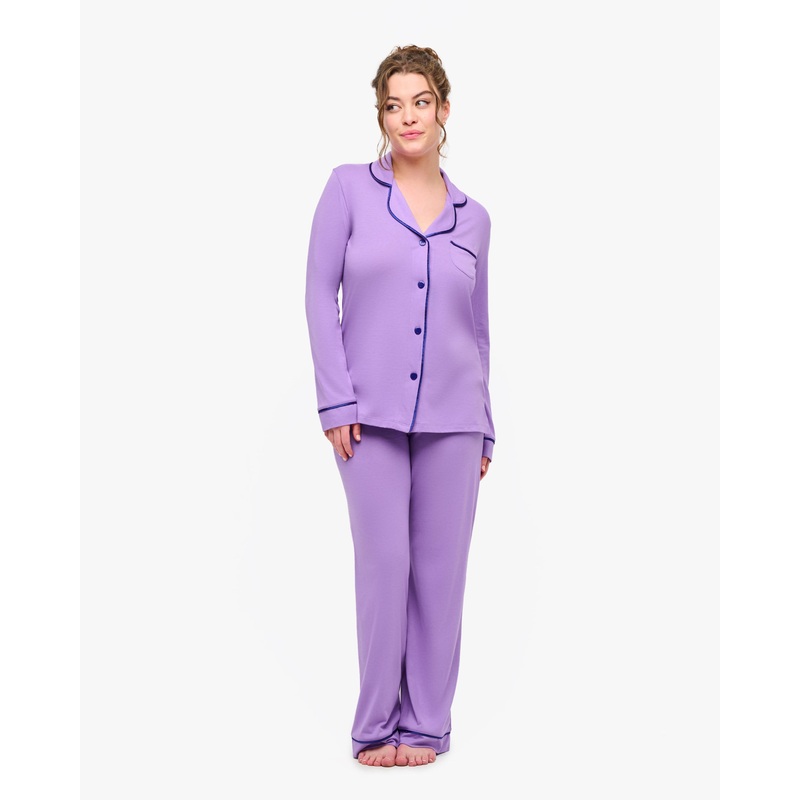 Conjunto De Pijama Con Camisa De Manga Larga Y Pantalones Linaria/Lucia XS