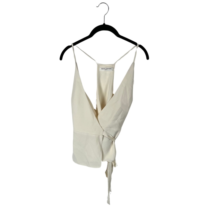 Cream V-neck Flowy Top – Small