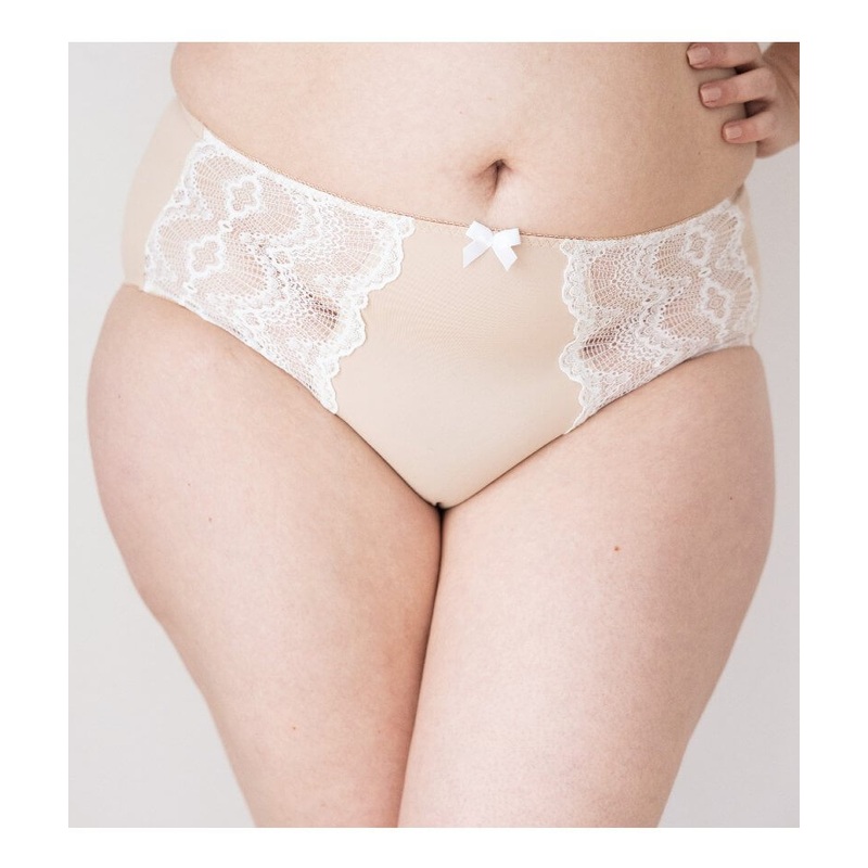 Lady Emprezz Sandy High Waist Brief – Beige XXL
