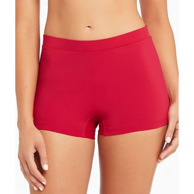 Sea Level Eco Essentials Katie Boyleg Swim Pant – Red 4