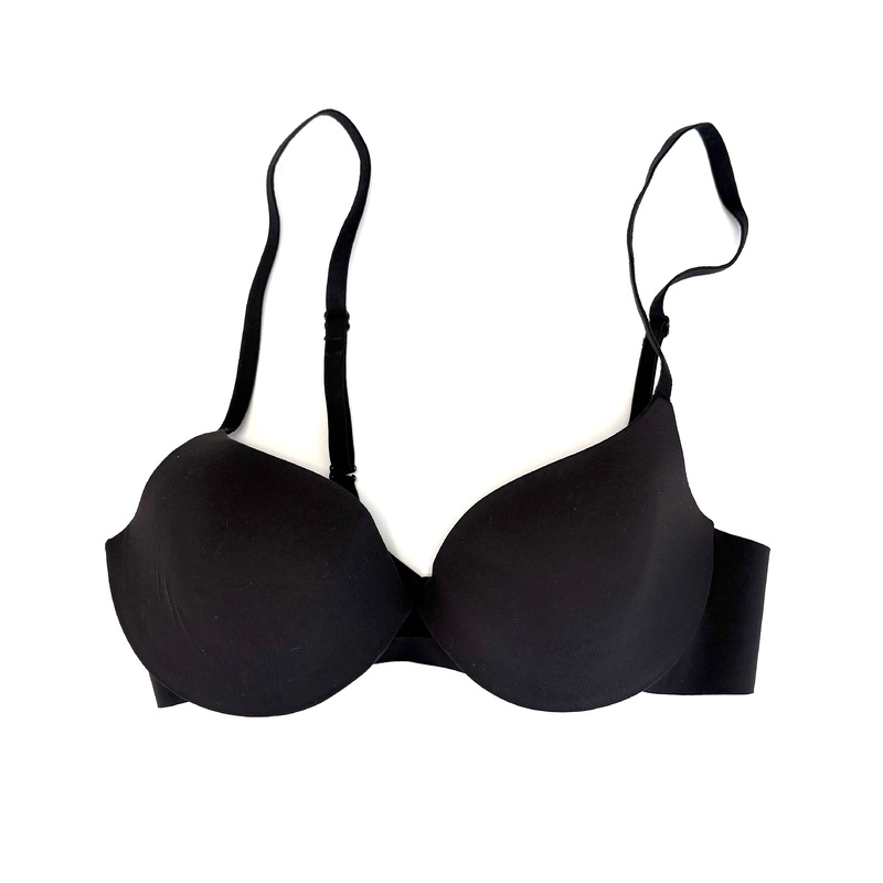 Smooth Black Standard Push Up Bra – 34 B