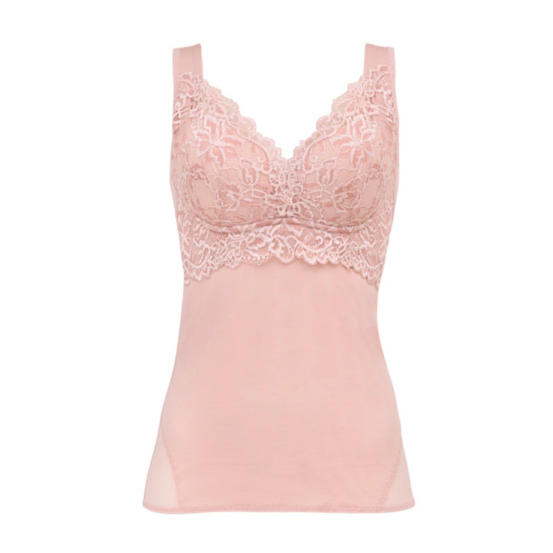 Beautiful Lace Shaping Bra Camisole 25 S (US XS) Rose Beige