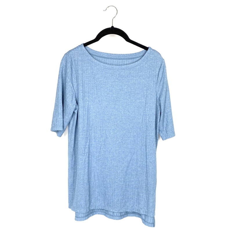 Blue Ribbed Top – Size 6/8