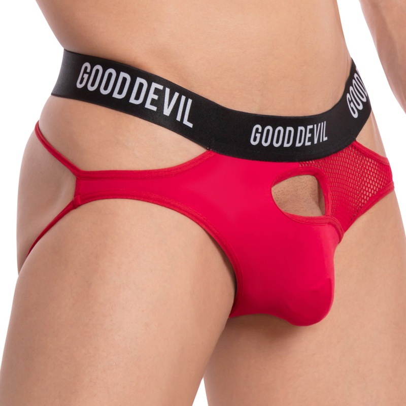 Good Devil GDE050 Bronco Jockstrap Small Black