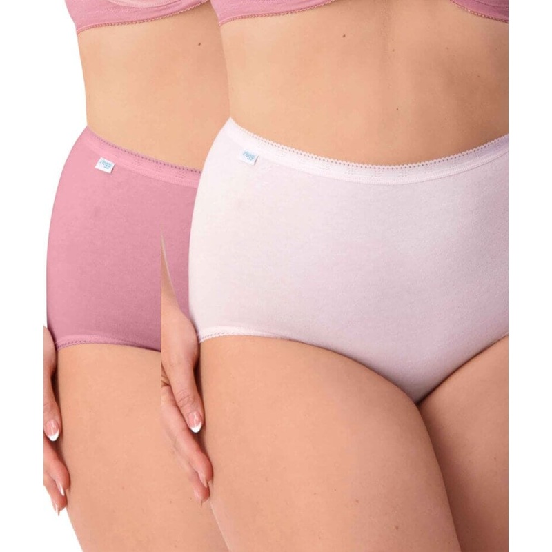 Sloggi Maxi Brief 2 Pack – Rose/Rosebloom M