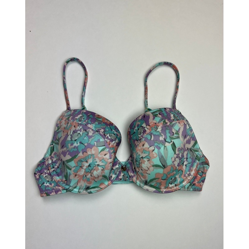 Teal And Purple Underwire Bra – 32C