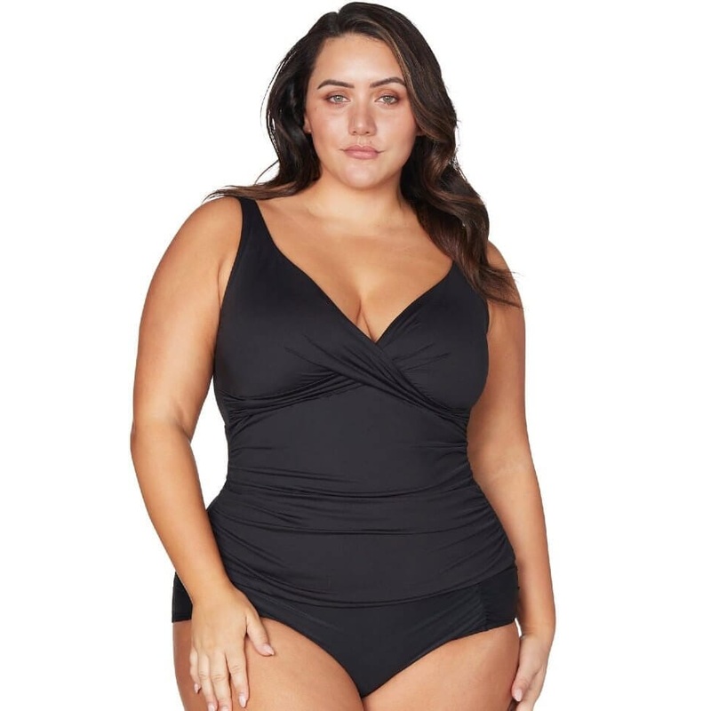 Artesands Recycled Hues Delacroix D-G Cup Wire-free Tankini Top – Black 8
