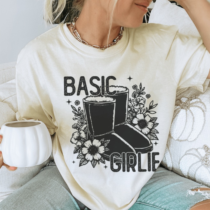 Basic Girlie Tee Soft Cream S