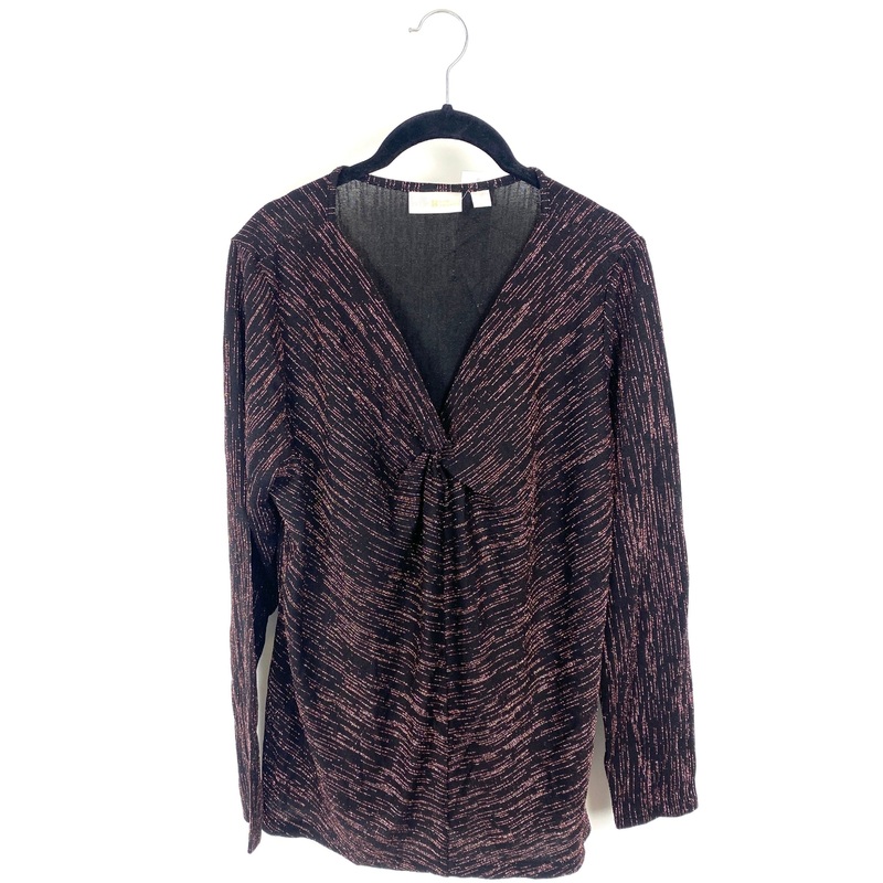 Black and Pink Metallic Long Sleeve – Medium/Large & Large/Extra Large Medium/Large