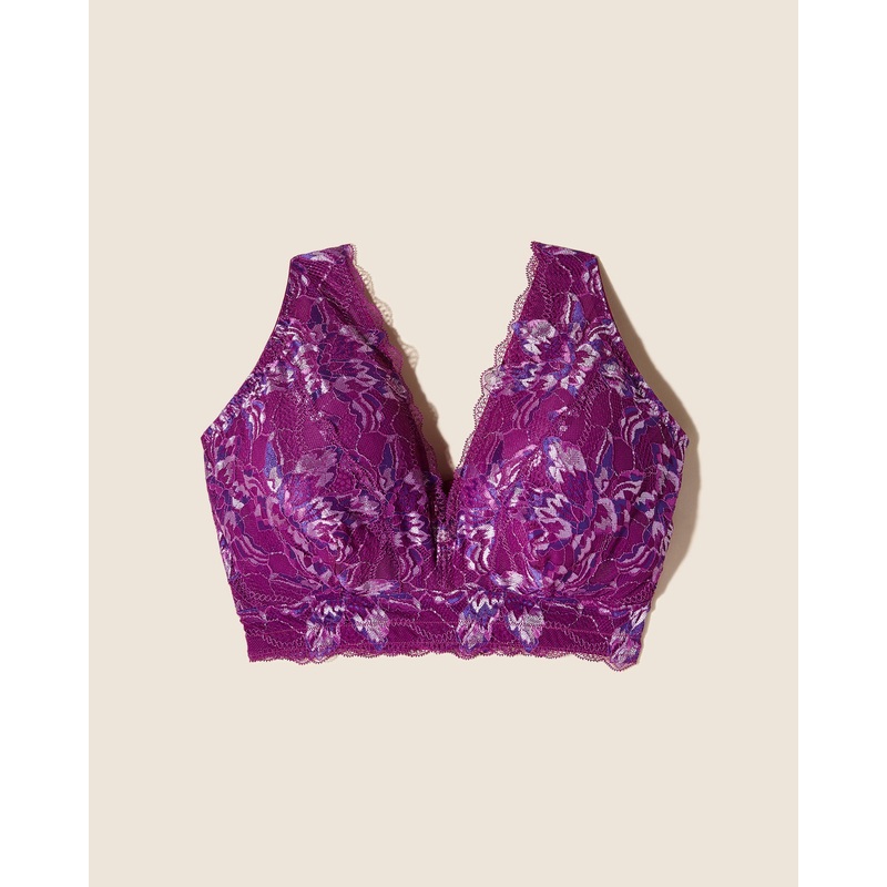 Bralette Con Fascia Alta Super Curvy Swiss Beet/Violette XS