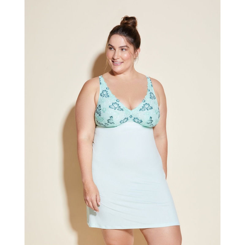 Extended Chemise Congo Ghana Lagoon Mint 1X