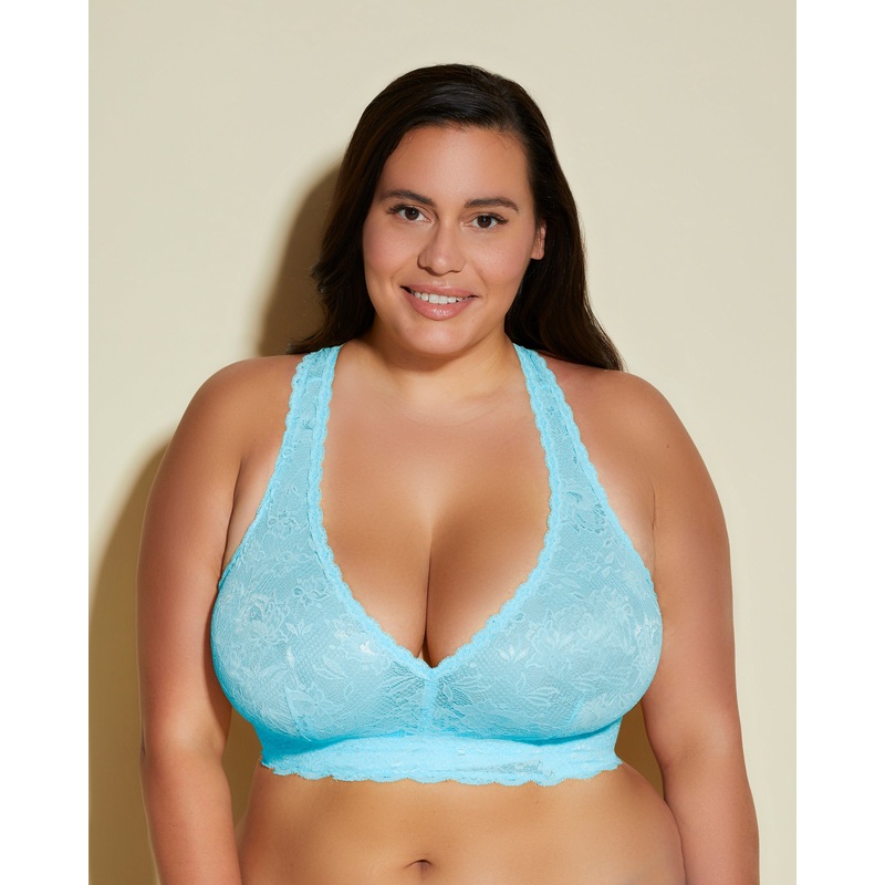 Ultra Curvy Racie Racerback Bralette Blu Capri XS