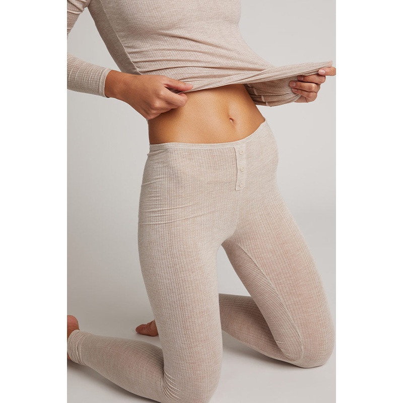 Whipped Long Underwear in Sand XS Sand Single
