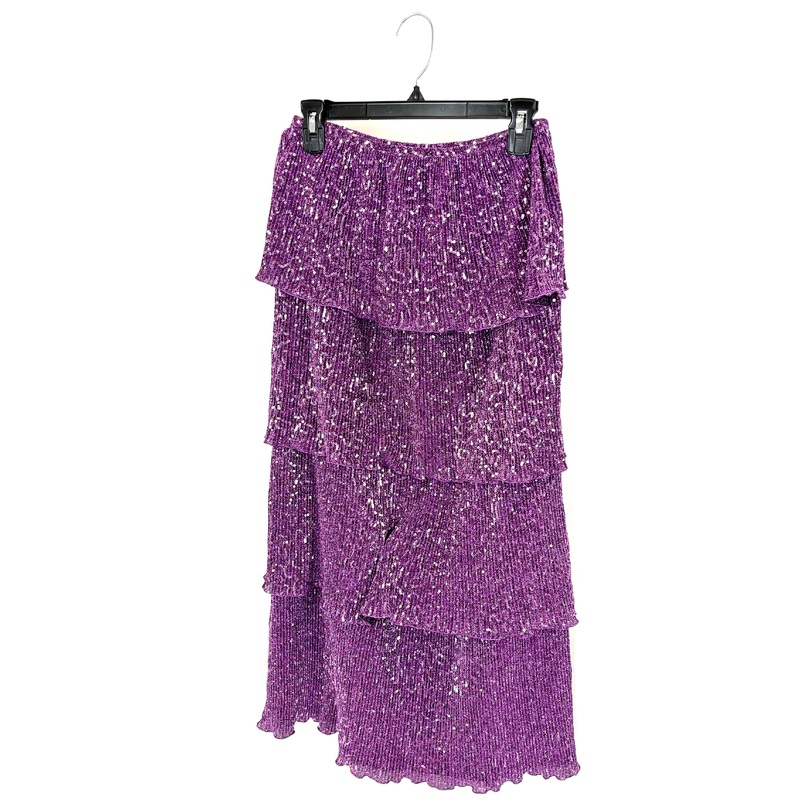 Purple Sequin Skirt – Small