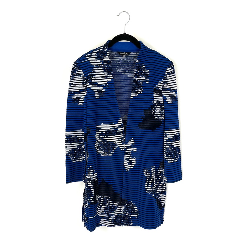 Royal Blue Knit Jacket – Size 2/4