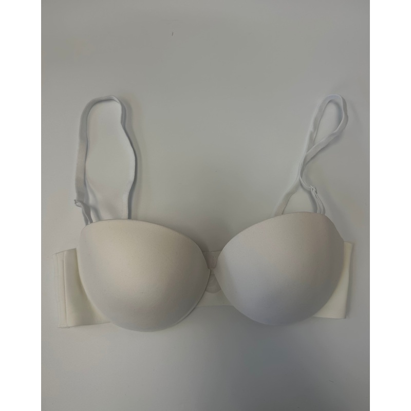 White Mesh Peekaboo Bra – 34B