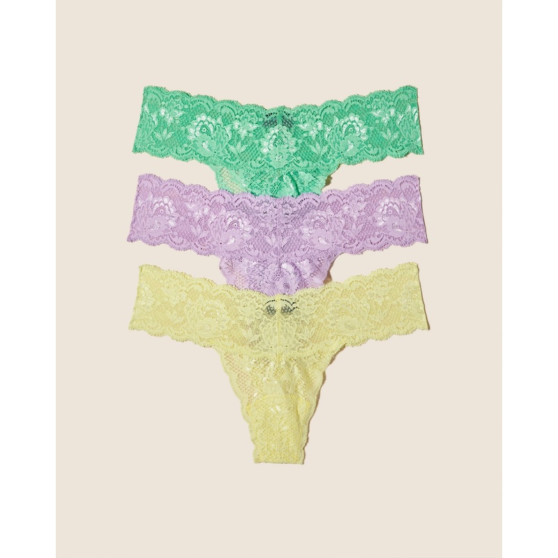 3Er-Pack Lr Tanga Ghana Green Icy Violet Mignonette Einheitsgre