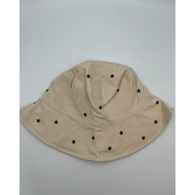 Beige Stars Bucket Hat