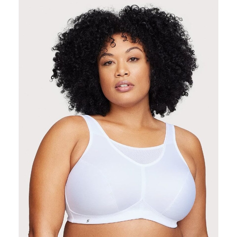Glamorise No-Bounce Camisole Wire-free Sports Bra – White 34C