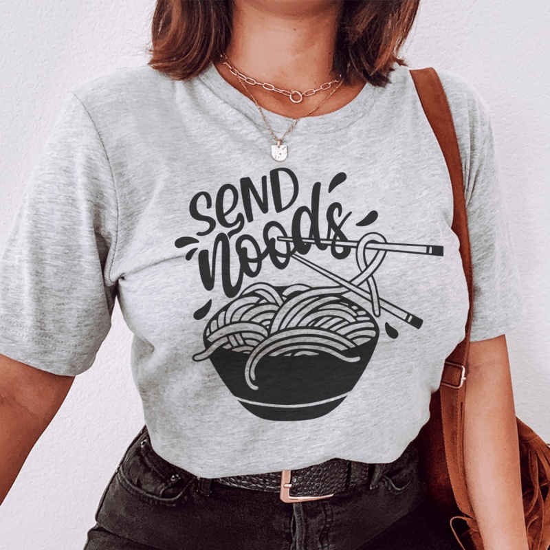 Send Noods Tee Athletic Heather S