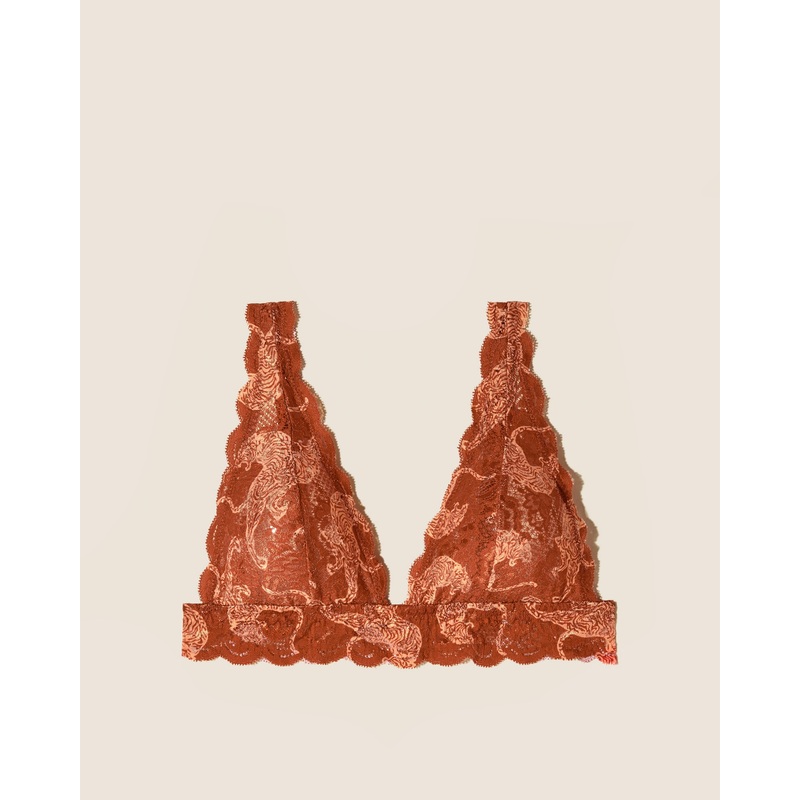 Tall Triangle Bralette Sahara Tiger S
