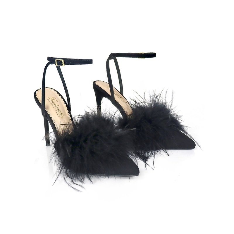 Valerie Feather Pump Black 5.5