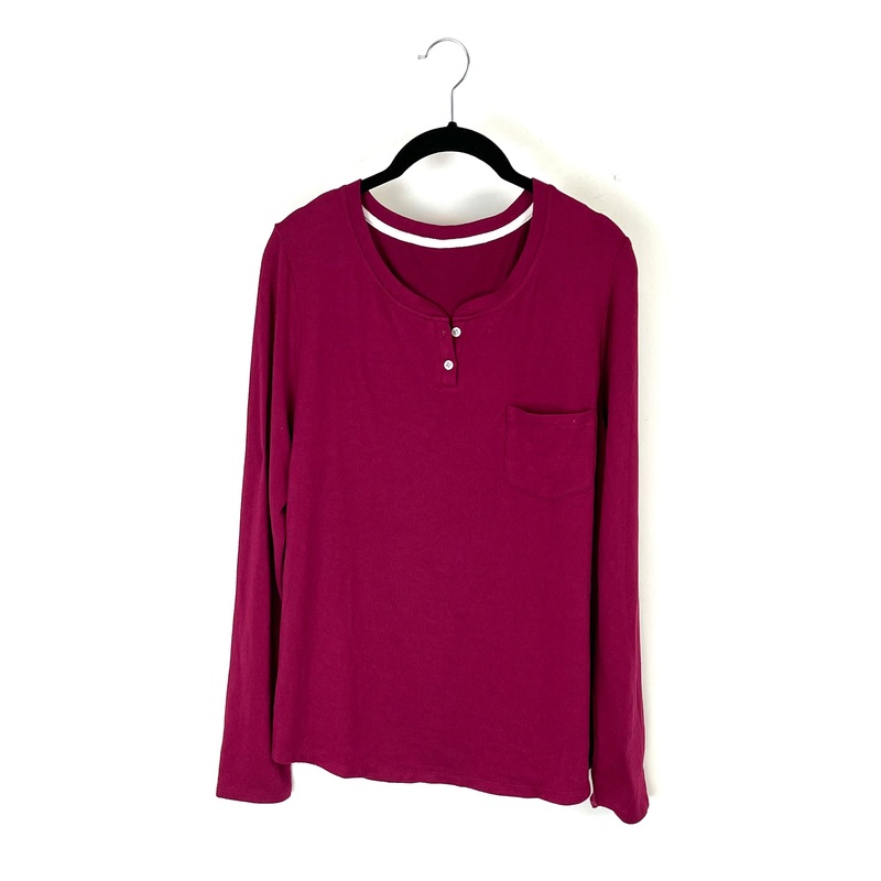 Berry Pajama Shirt – Small