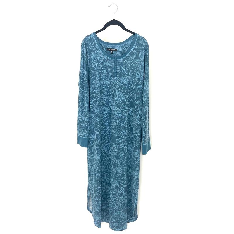 Blue Paisley Nightgown – Size 4-6