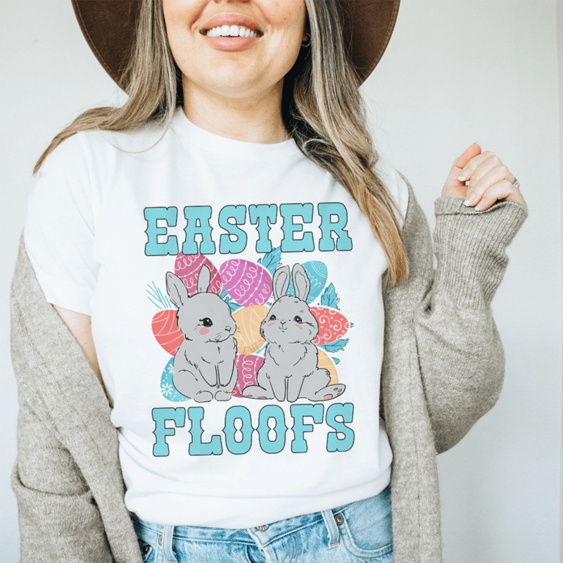 Easter Floofs Tee Ash S