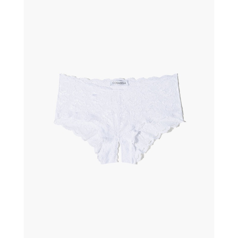 Naughtie Tief Sitzender Panty Weiss S/M