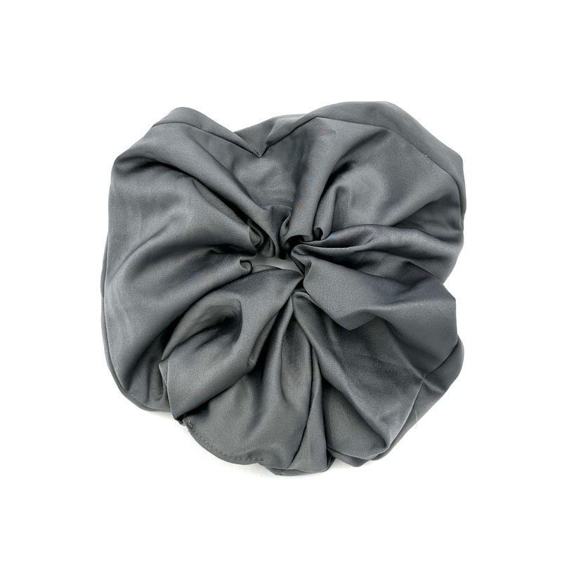Slate Gray Jumbo Scrunchie