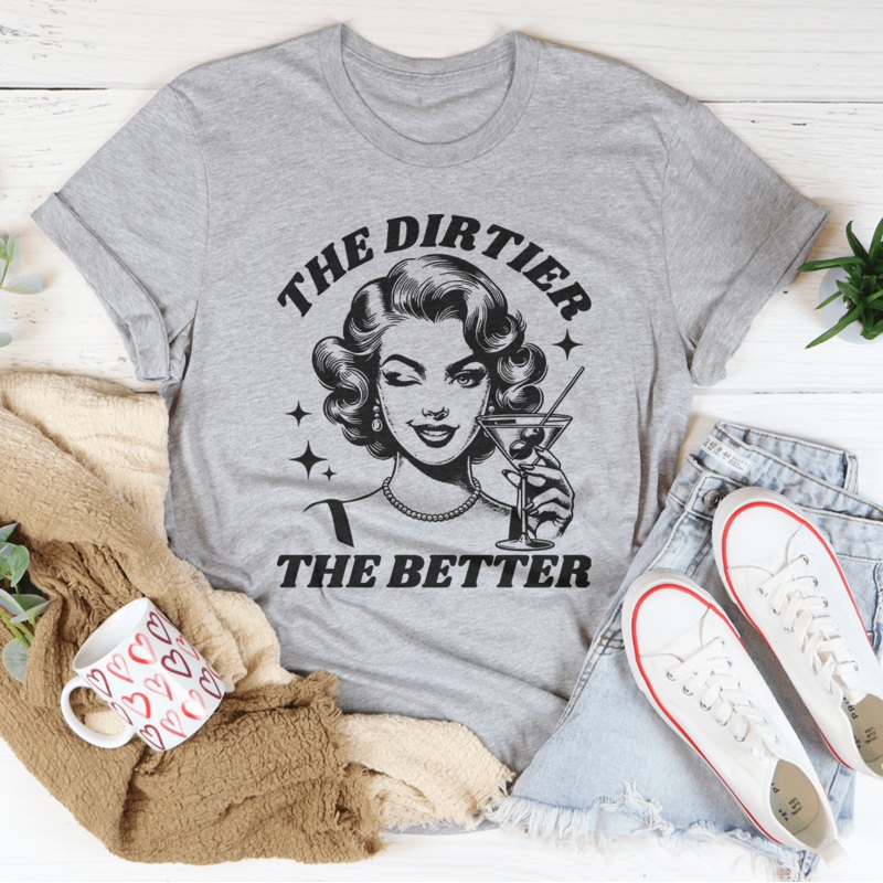 The Dirtier The Better Tee Heather Prism Peach S