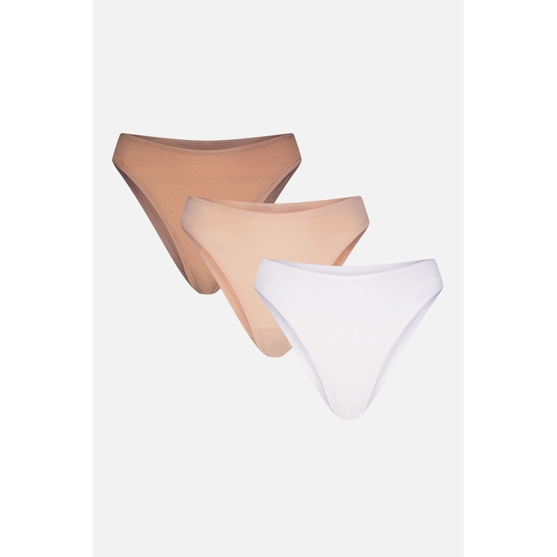 Cloud Cotton French Cut Brief in Honey (Pack) XS/S Honey 3-Pack