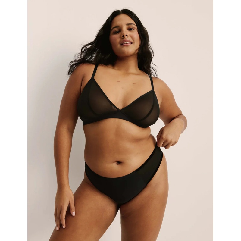 Essential Mesh Thong Dusty Pink XS