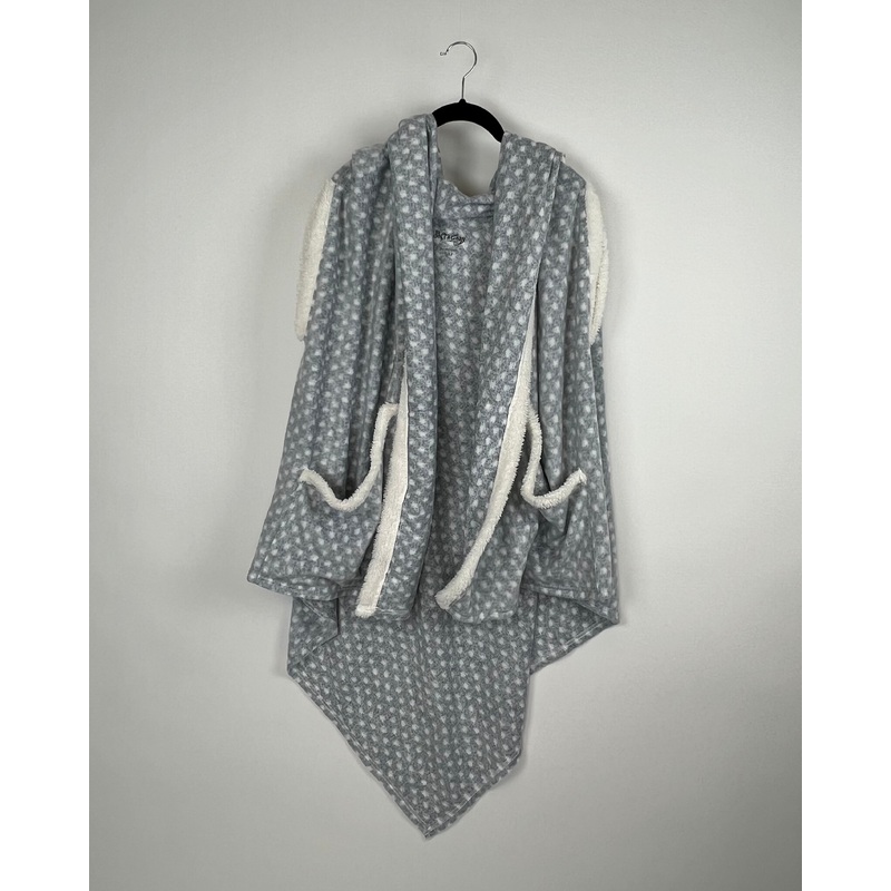 Polka Dot Open Fleece Poncho – Small/Medium Small / Medium