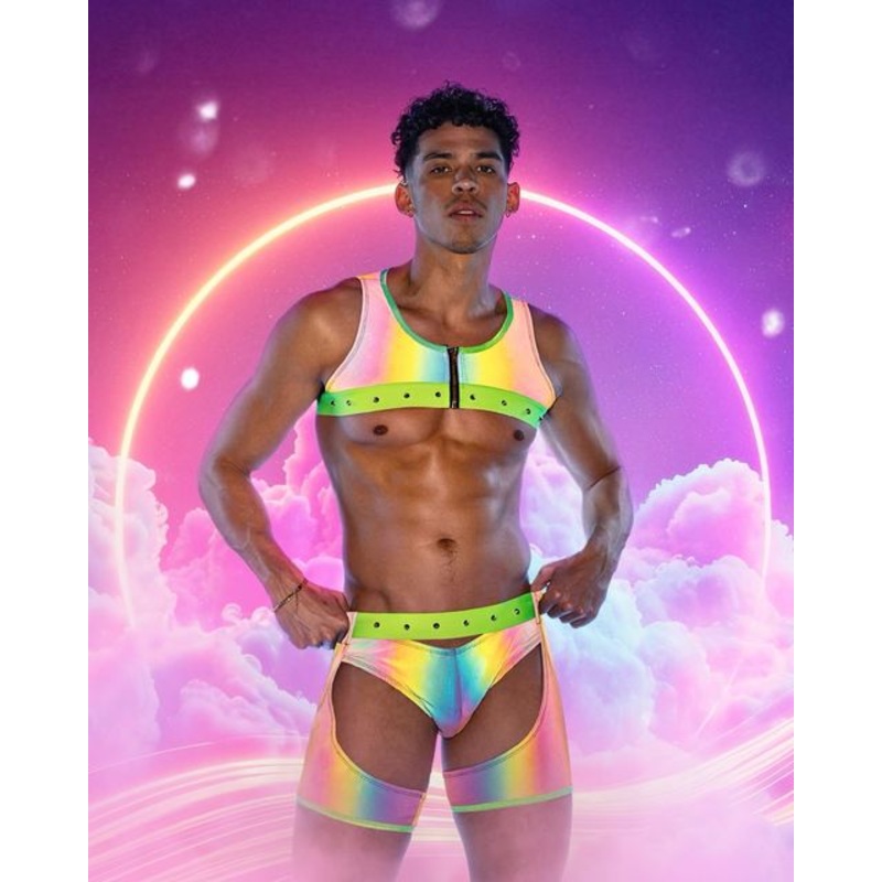 Shine Bright Chaps Small Multi/Lime